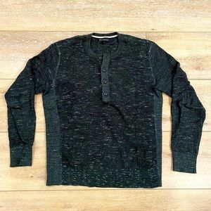 Banana Republic Waffle Henley (Forest Green)